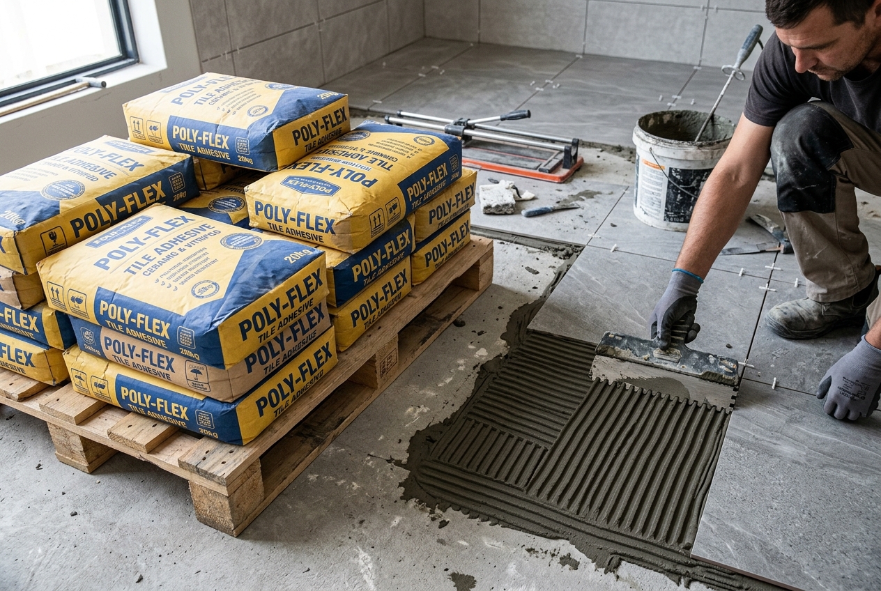 High Polymer Modified Tile Adhesive Type 1 and Type 2 for Vitrified and Granite Flooring