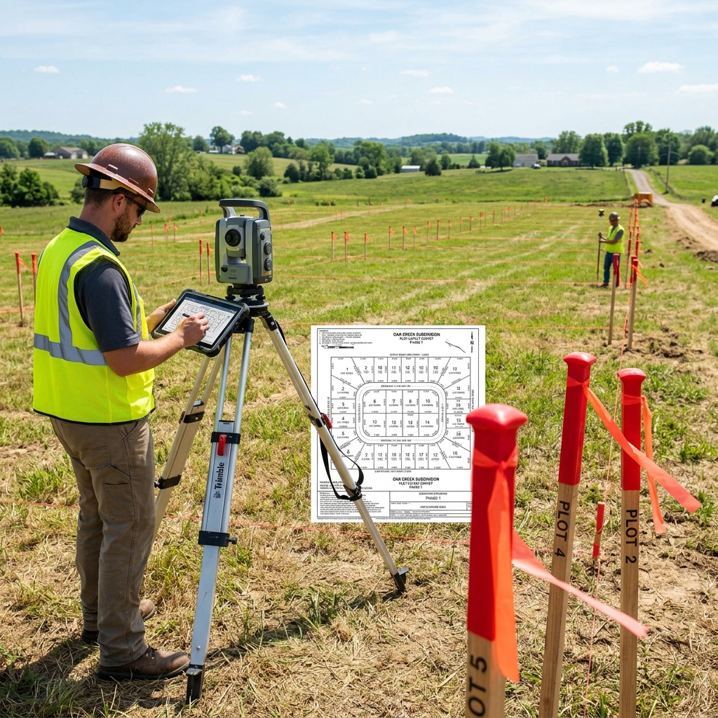 DTCP and HMDA Master Layout Plot Demarcation and Road Axis Pegging
