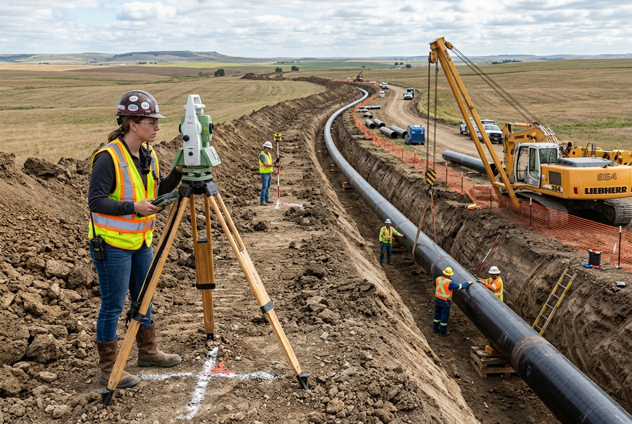 Cross-Country Pipeline Route Survey and Underground Utility Mapping